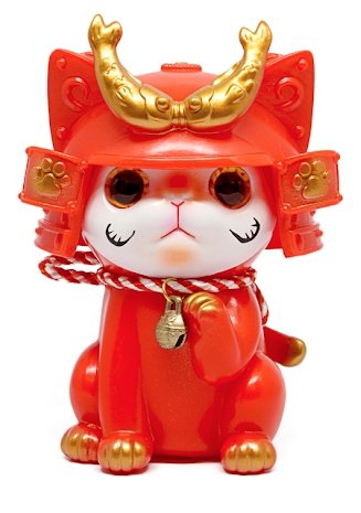 Ohonneko: Dharma Edition figure by Katherine Kang, produced by K2Toy. Front view.