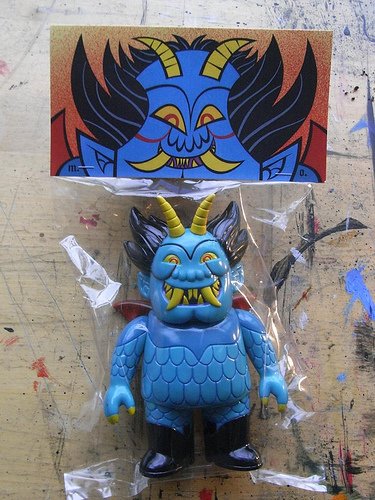 Ojo Rojo - Devilman figure by Martin Ontiveros, produced by Gargamel. Packaging.