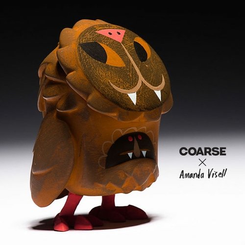 Omen Blink 4-set - Bat [brown] figure by Amanda Visell, produced by Coarsetoys. Front view.