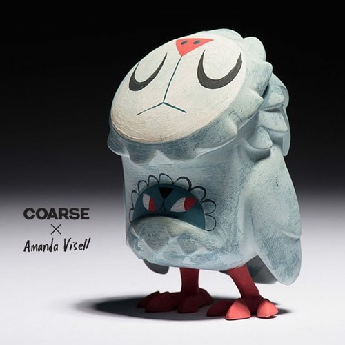 Omen Blink 4-set - Snow Rabbit [white] figure by Amanda Visell, produced by Coarsetoys. Front view.