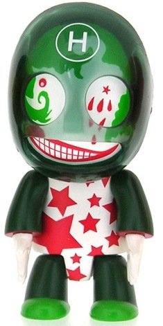 Onion Qee figure by Jaime Hayon, produced by Toy2R. Front view.