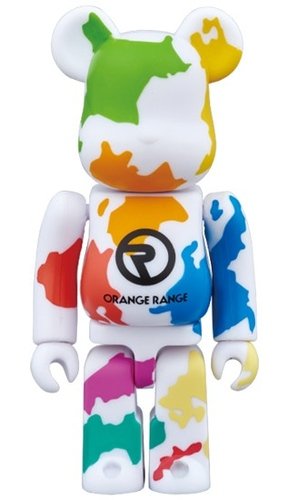 ORANGE RANGE(R) THERMO BE@RBRICK 100% figure, produced by Medicom Toy. Front view.