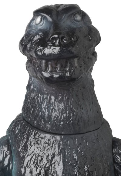 Original Godzilla figure by Toho Co., Ltd, produced by Bearmodel. Detail view.