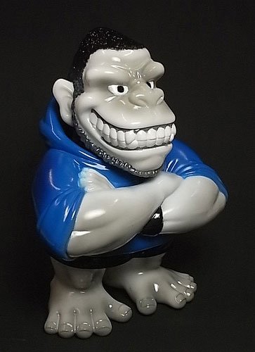 Original Gorilla Biscuits figure by Anthony Civ Civorelli, produced by Super7. Front view.