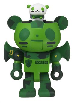 Panda Z Giant - 06 Forest figure, produced by Megahouse. Front view.