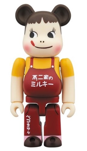 Peco-chan & Poco-chan Vintage Edition BE@RBRICK 100% figure, produced by Medicom Toy. Front view.