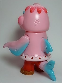 Dolly the Dolphin - Valentines Dolly figure by Bwana Spoons, produced by Gargamel. Back view.