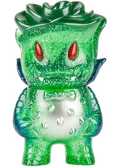 Pocket Rose Vampire - Spring Green figure by Josh Herbolsheimer, produced by Super7. Front view.
