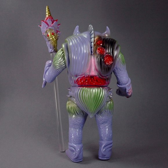 Pollen Kaiser Lavender figure by Paul Kaiju, produced by Toy Art Gallery. Back view.