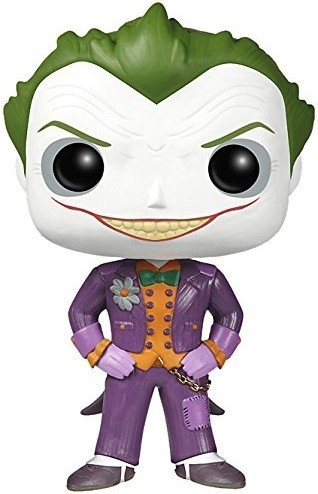 POP! Arkham Asylum - The Joker figure by Dc Comics, produced by Funko. Front view.