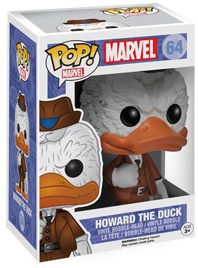 POP! Guardians of the Galaxy - Howard the Duck figure by Marvel, produced by Funko. Packaging.