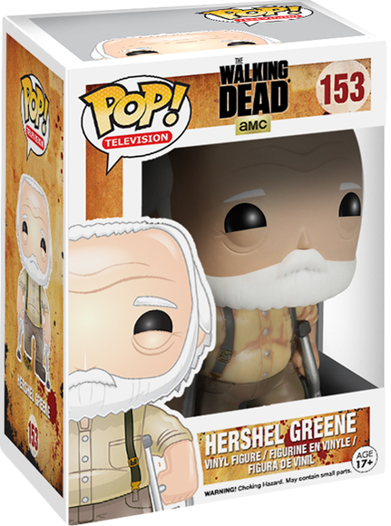POP! The Walking Dead - Hershel Greene figure by Funko, produced by Funko. Packaging.