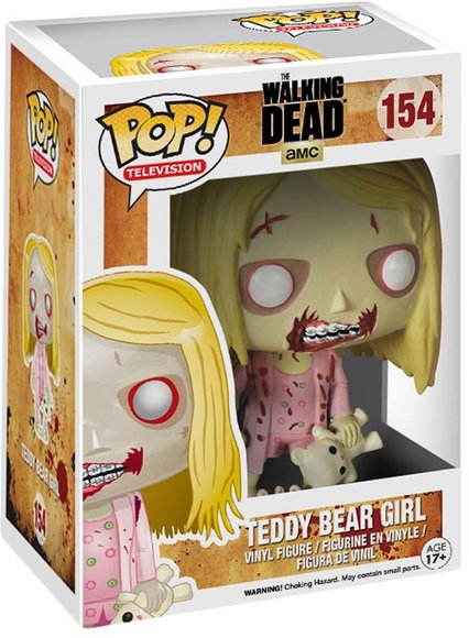 POP! The Walking Dead - Teddy Bear Girl figure by Funko, produced by Funko. Packaging.
