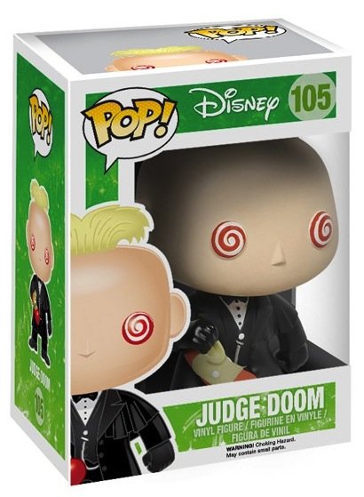 POP! Who Framed Roger Rabbit - Judge Doom figure by Disney, produced by Funko. Packaging.