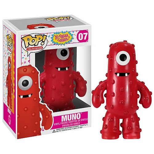 POP! Yo Gabba Gabba! - Muno figure, produced by Funko. Packaging.