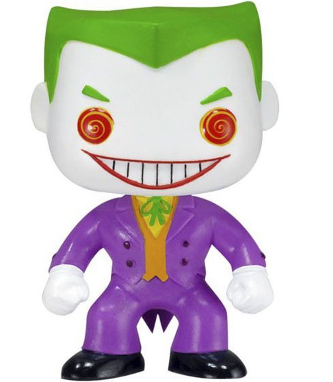 POP! Heroes - Joker figure by Dc Comics, produced by Funko. Front view.