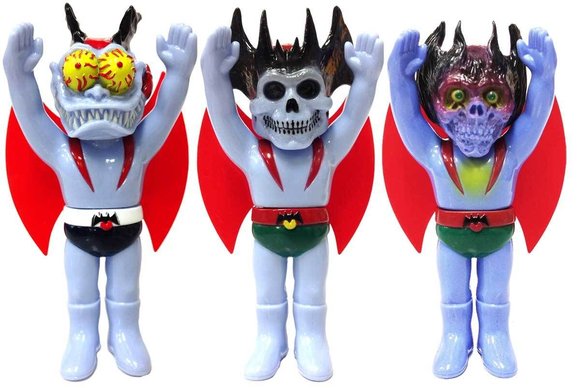 Pushead Devilman Cocobat Srunch Ver. figure by Pushead, produced by Secret Base. Front view.