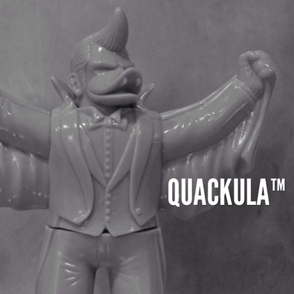 Quackula figure by David Healey, produced by Gargamel. Detail view.