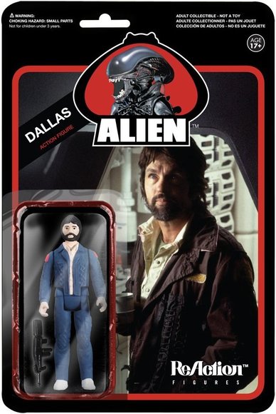 ReAction Alien - Dallas figure by Super7, produced by Funko. Packaging.