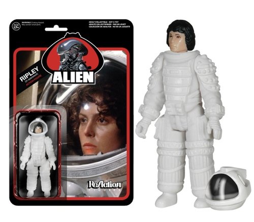 ReAction Alien - Spacesuit Ripley figure by Super7, produced by Funko. Front view.