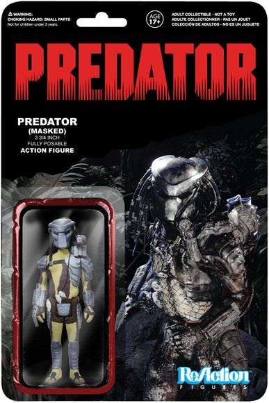 ReAction Predator - Masked figure by Super7, produced by Funko. Packaging.