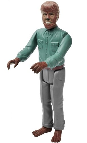 ReAction Universal Monsters - The Wolfman figure by Super7, produced by Funko. Front view.