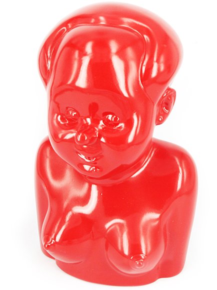 Miss Mao figure by Gao Brothers, produced by Flab Slab X Mighty Jaxx. Front view.
