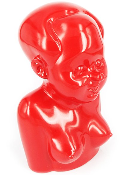 Miss Mao figure by Gao Brothers, produced by Flab Slab X Mighty Jaxx. Front view.