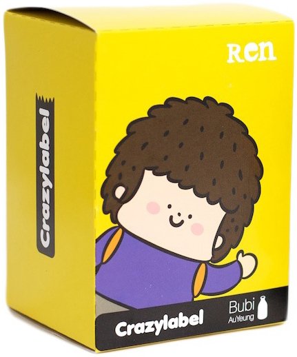 Ren figure by Bubi Au Yeung, produced by Crazylabel. Packaging.