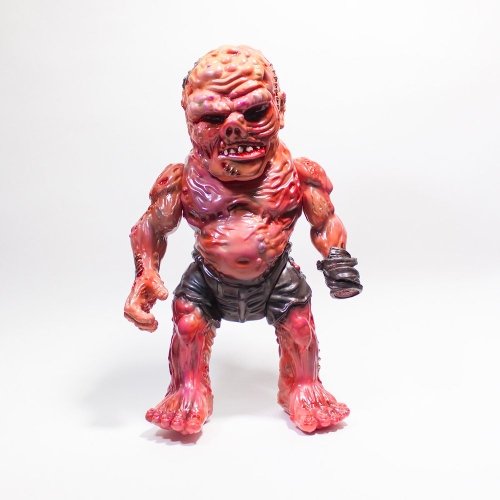 RETROBAND MEATS MUTANT MARBLE V. 3 figure by Aaron Moreno, produced by Unbox Industries. Front view.