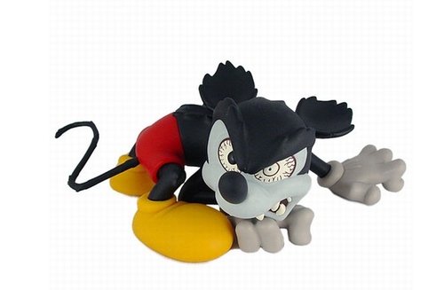 Runaway Brain Mickey - VCD no.63 figure by Disney, produced by Medicom Toy. Front view.