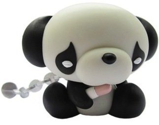 Safari Panda figure by Junko Mizuno, produced by Kidrobot. Front view.