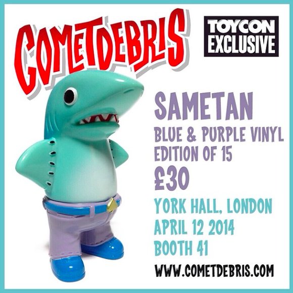 Sametan - ToyCon UK 2014 figure by Koji Harmon (Cometdebris), produced by Cometdebris. Front view.