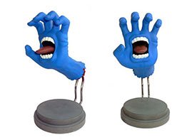 Screaming Hand figure by Jim Phillips, produced by Made By Monsters. Front view.