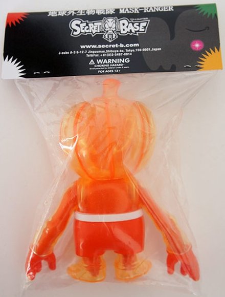 Secret Base Mask Ranger Orange figure by Secret Base, produced by Secret Base. Back view.
