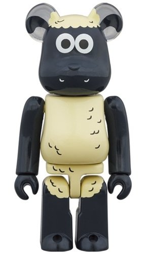 Shaun BE@RBRICK 100％ figure, produced by Medicom Toy. Front view.