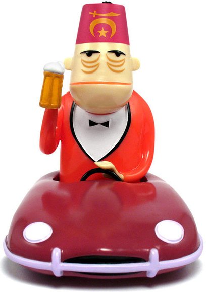 Shriner figure by Shag, produced by Rotofugi. Front view.