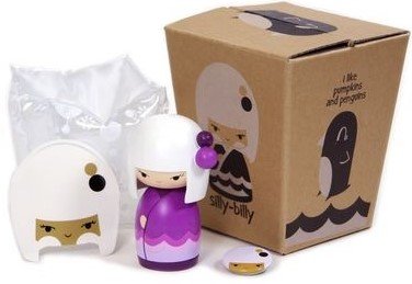 Silly Billy figure by Momiji, produced by Momiji. Packaging.