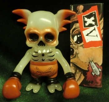 Skull Wing (Astro Zombies 15th anniversary) figure by Pushead, produced by Secret Base. Front view.