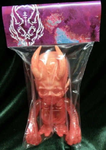 skullHevi - SDCC 2014 figure by Pushead, produced by Secret Base. Packaging.