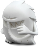 Slurg - White figure by Joachim Lau, produced by Roook. Front view.