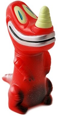 Small Pollard - Red figure by Tim Biskup, produced by Gargamel. Front view.
