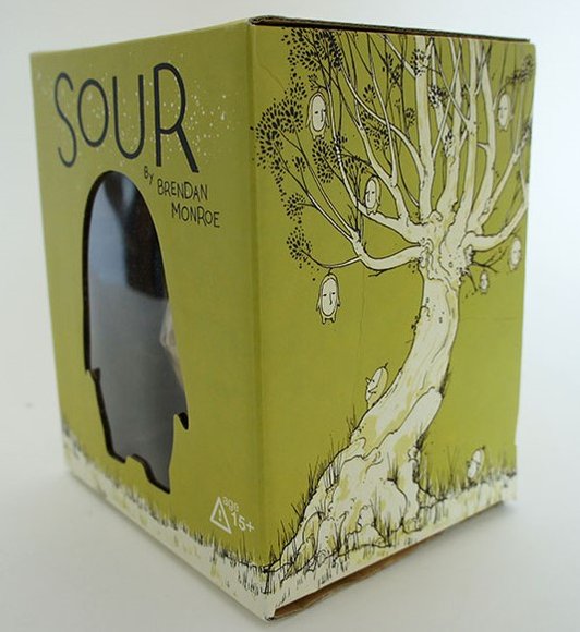 Sour figure by Brendan Monroe, produced by Android8. Packaging.
