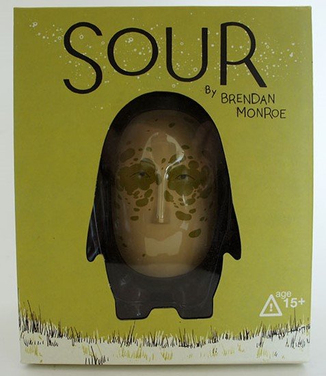 Sour figure by Brendan Monroe, produced by Android8. Packaging.