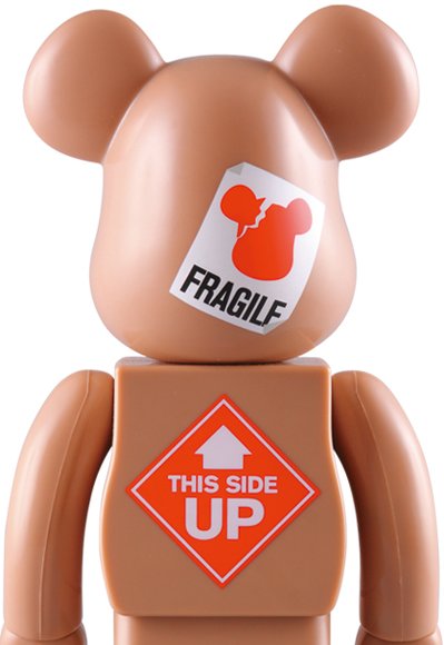 Stpl Box Be@rbrick 400% figure by Jeff Staple (Staple Design), produced by Medicom Toy. Detail view.