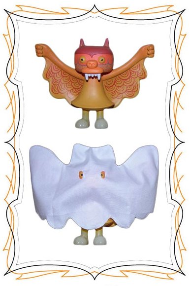 Steven the Bat - Candy Corn figure by Bwana Spoons, produced by Super7. Front view.