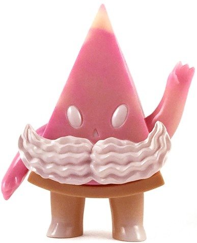 Strawberry Cream Pie Guy figure by Brian Flynn, produced by Super7. Front view.