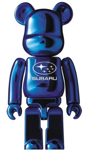 SUBARU THE 1st ANNIVERSARY LIMITED MODEL BE@RBRICK 100% figure, produced by Medicom Toy. Front view.