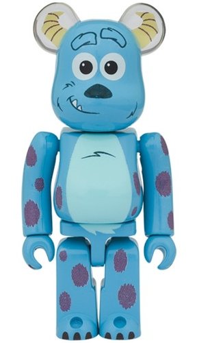 SULLEY by MONSTERS,INC. BE@RBRICK 100% figure, produced by Medicom Toy. Front view.