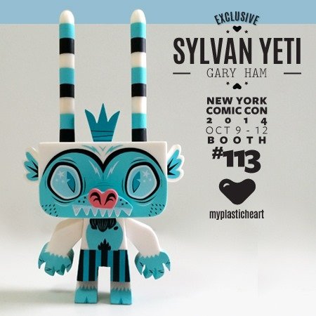 Sylvan Yeti - NYCC 2014 Exclusive figure by Gary Ham, produced by Pobber. Front view.